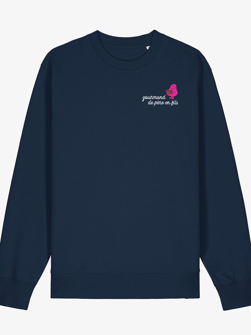 Sweater Man - GOURMAND DE PERE EN FILS COEUR Marineblauw - Kiabi