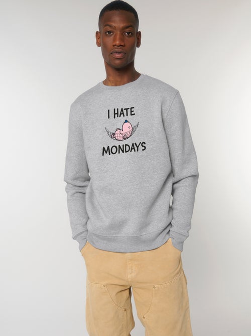Sweater Man - I HATE MONDAYS - Kiabi Sweater Man - I HATE MONDAYS - Kiabi