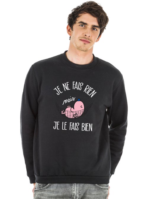 Sweater Man - JE NE FAIS RIEN MAIS JE LE FAIS BIEN - Kiabi Sweater Man - JE NE FAIS RIEN MAIS JE LE FAIS BIEN - Kiabi