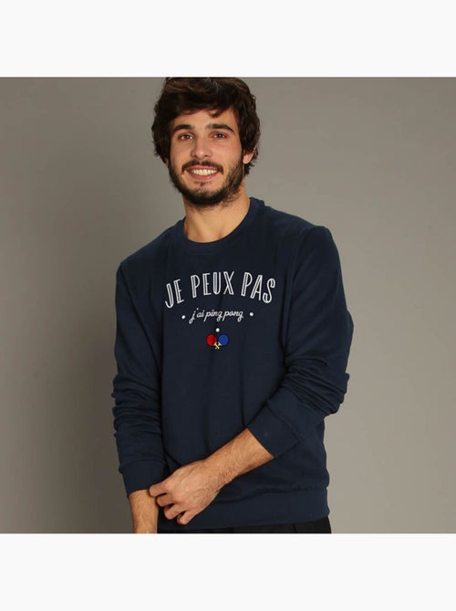 Sweater Man - JE PEUX PAS J'AI PING PONG - Kiabi Sweater Man - JE PEUX PAS J'AI PING PONG - Kiabi