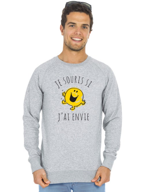 Sweater Man - JE SOURIS SI J'AI ENVIE - Kiabi Sweater Man - JE SOURIS SI J'AI ENVIE - Kiabi