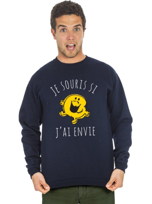 Sweater Man - JE SOURIS SI J'AI ENVIE - Kiabi Sweater Man - JE SOURIS SI J'AI ENVIE - Kiabi