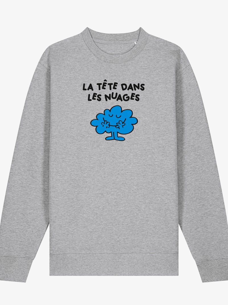 Sweater Man - LA TETE DANS LES NUAGES 2 Gemêleerd grijs - Kiabi