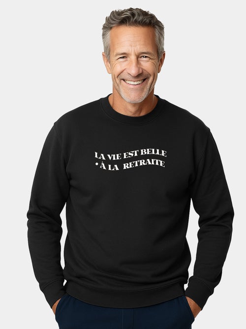 Sweater Man - LA VIE EST BELLE A LA RETRAITE - Kiabi Sweater Man - LA VIE EST BELLE A LA RETRAITE - Kiabi