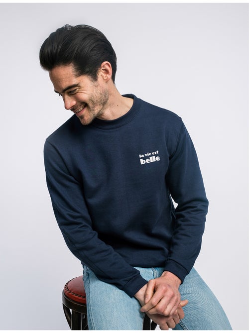Sweater Man - LA VIE EST BELLE CŒUR - Kiabi Sweater Man - LA VIE EST BELLE CŒUR - Kiabi