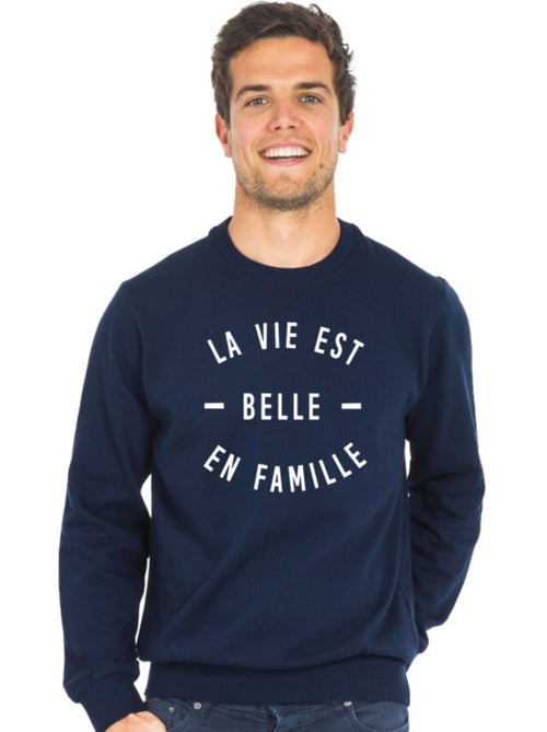 Sweater Man - LA VIE EST BELLE EN FAMILLE - Kiabi