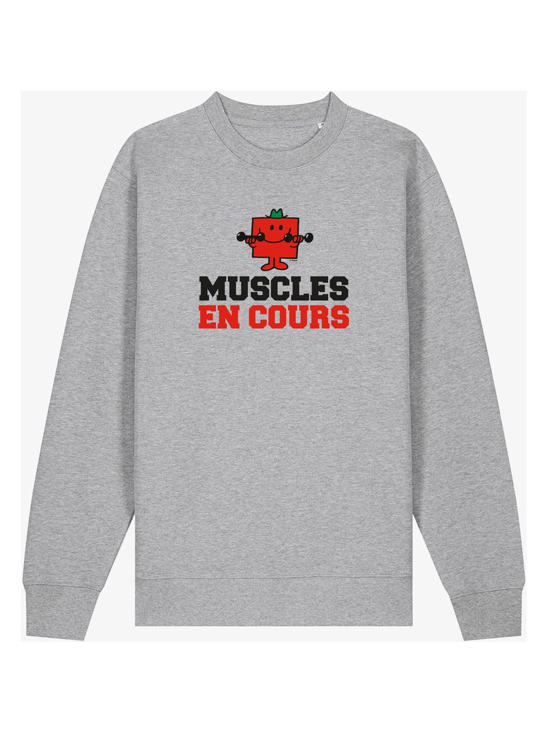 Sweater Man - MUSCLES EN COURS Gemêleerd grijs - Kiabi
