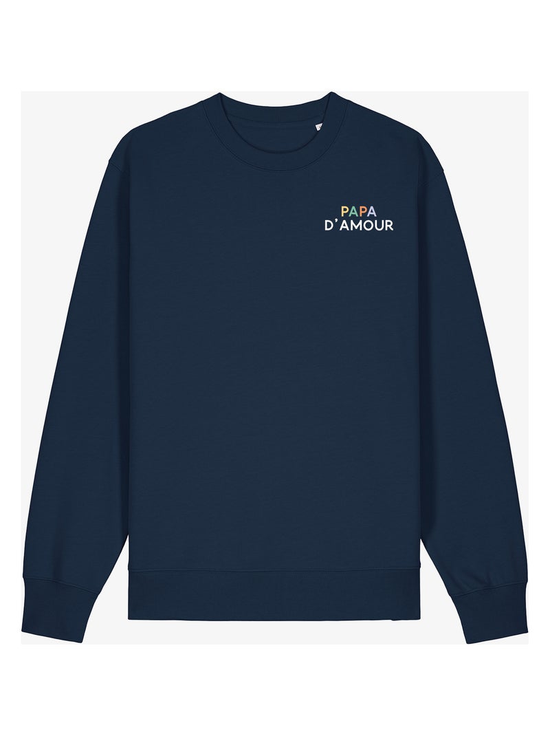 Sweater Man - PAPA D'AMOUR COLORÉ CŒUR Marineblauw - Kiabi