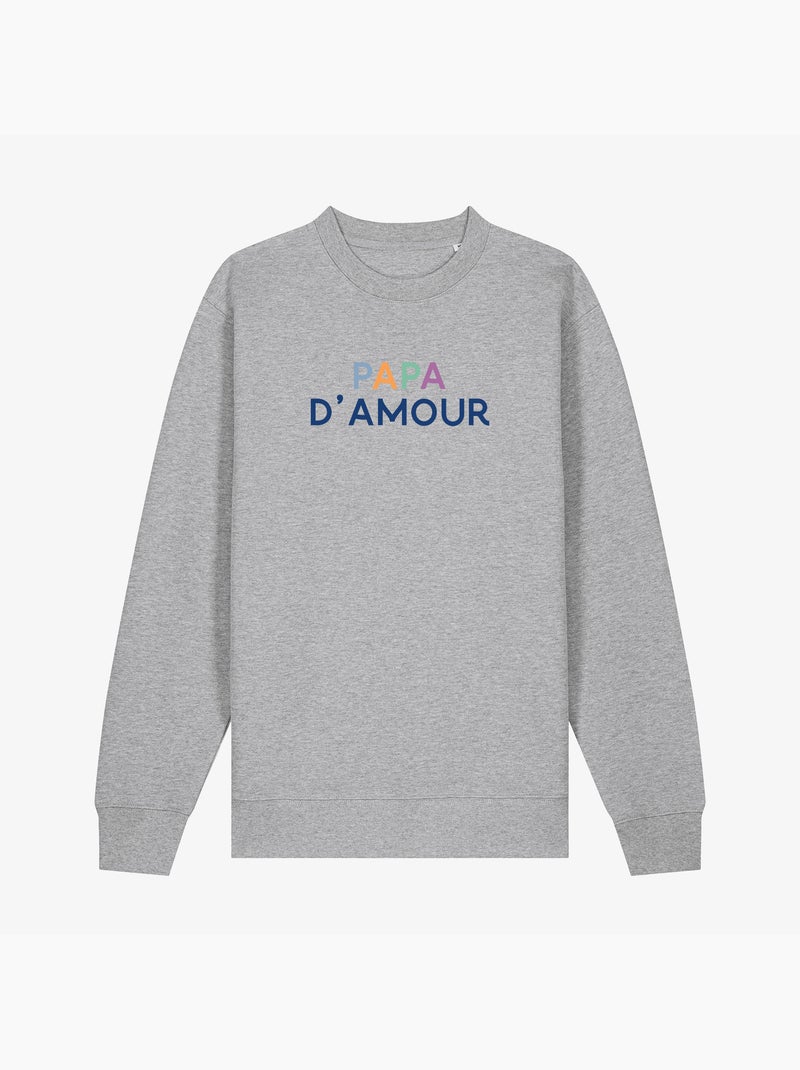 Sweater Man - PAPA D'AMOUR COLORÉ Gemêleerd grijs - Kiabi