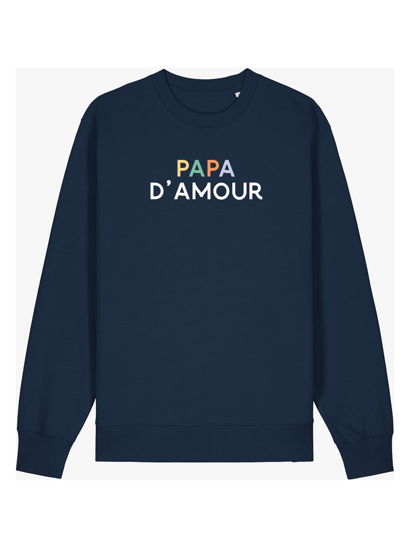 Sweater Man - PAPA D'AMOUR COLORÉ Marineblauw - Kiabi