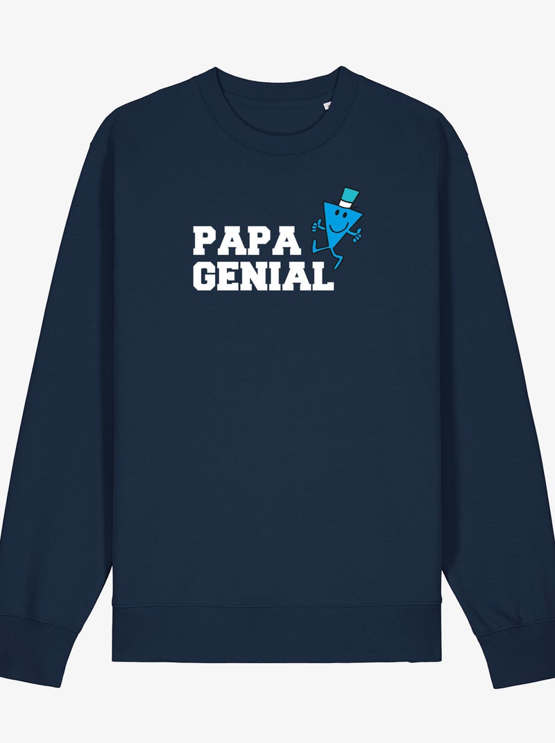 Sweater Man - PAPA GENIAL Marineblauw - Kiabi