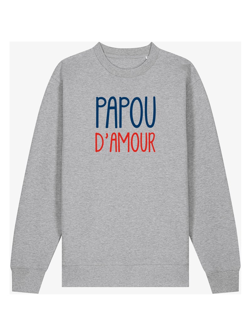 Sweater Man - PAPOU D'AMOUR Gemêleerd grijs - Kiabi