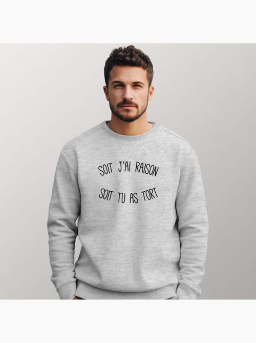 Sweater Man - SOIT J'AI RAISON SOIT TU AS TORT - Kiabi Sweater Man - SOIT J'AI RAISON SOIT TU AS TORT - Kiabi