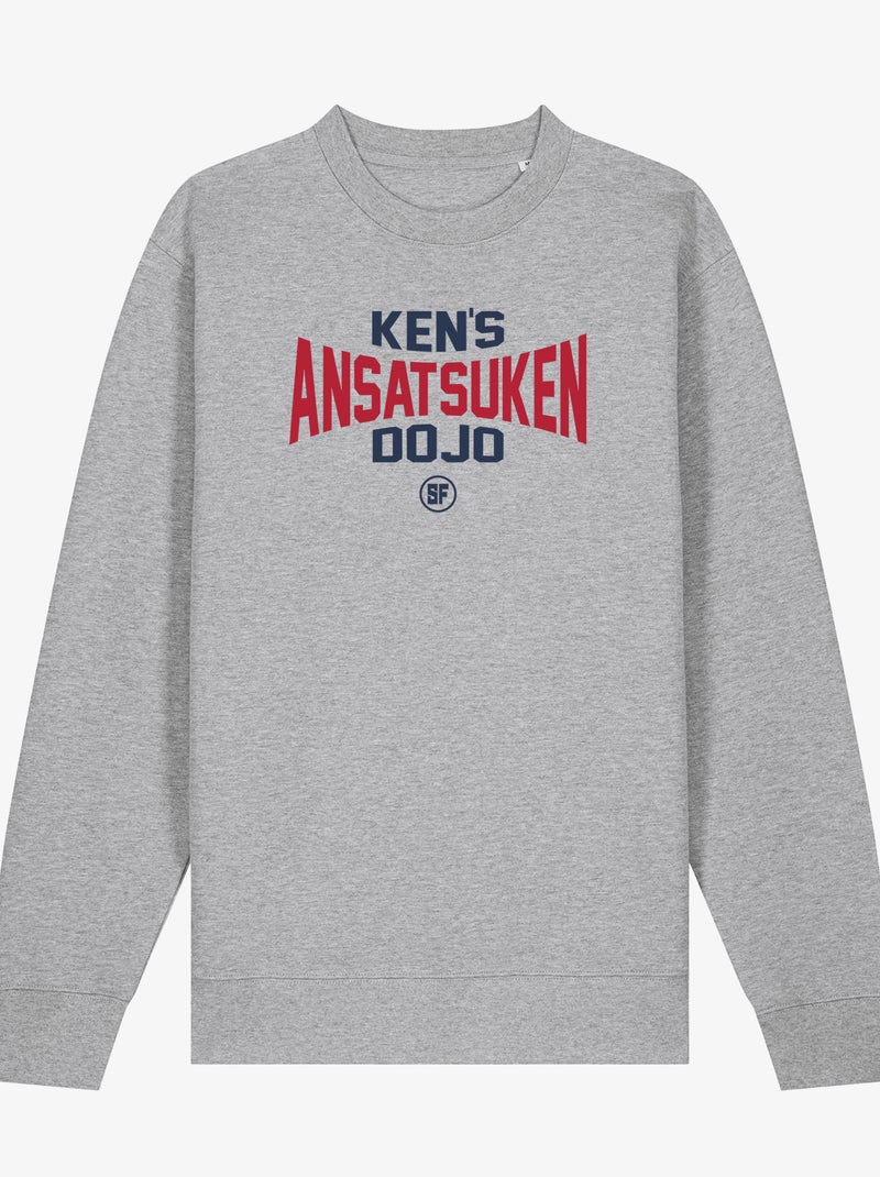 Sweater Man - STREET FIGHTER KEN'S ANSATSUKEN DOJO Gemêleerd grijs - Kiabi