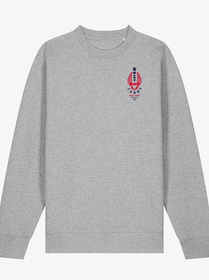 Sweater Man - STREET FIGHTER SPECIAL FORCES CŒUR Gemêleerd grijs - Kiabi