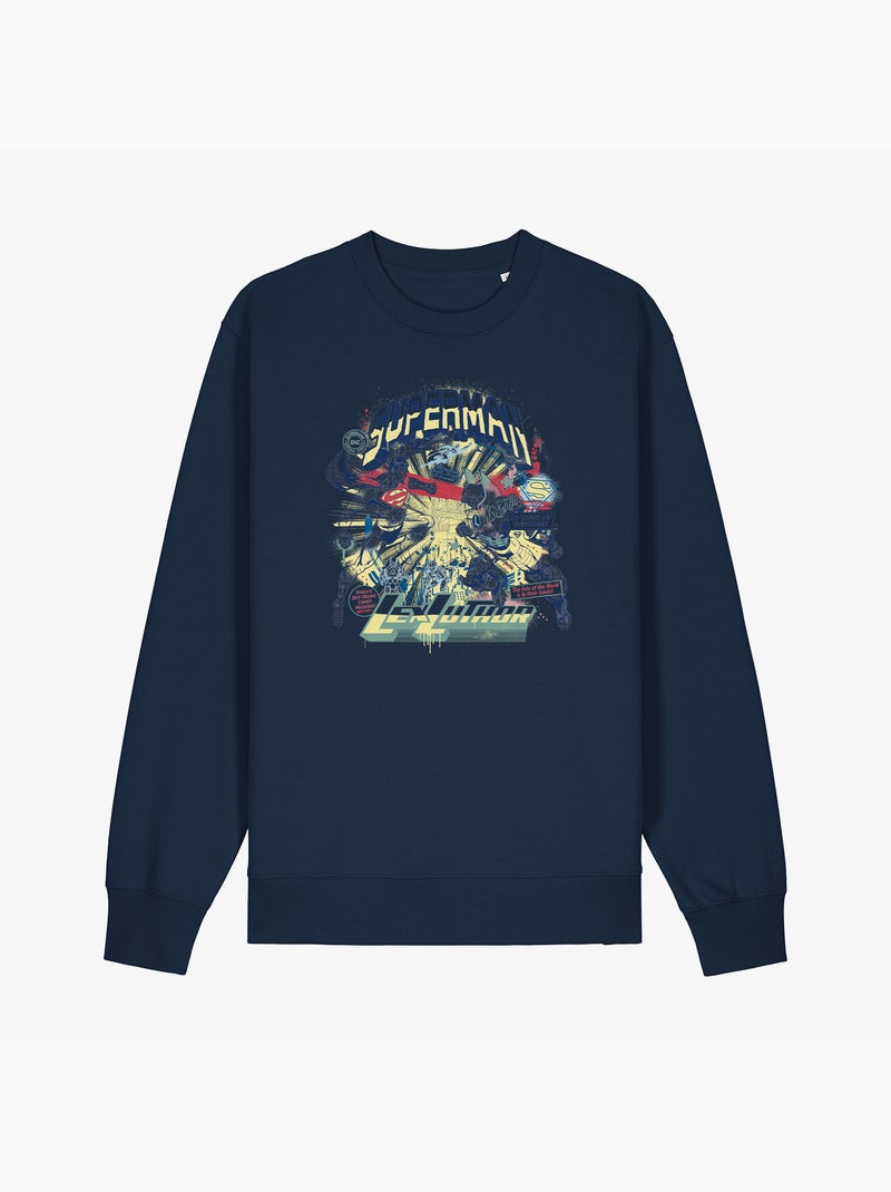 Sweater Man - SUPERMAN LEX LUTHOR Marineblauw - Kiabi