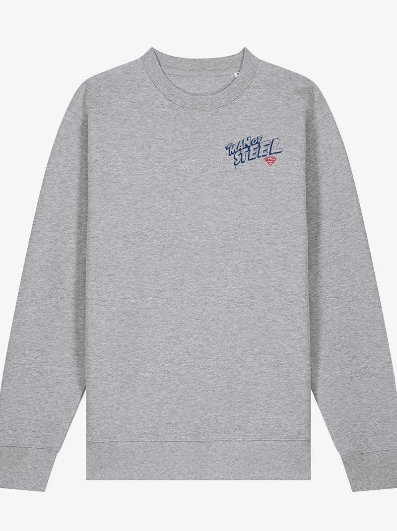 Sweater Man - SUPERMAN THE MAN OF STEEL CŒUR Gemêleerd grijs - Kiabi