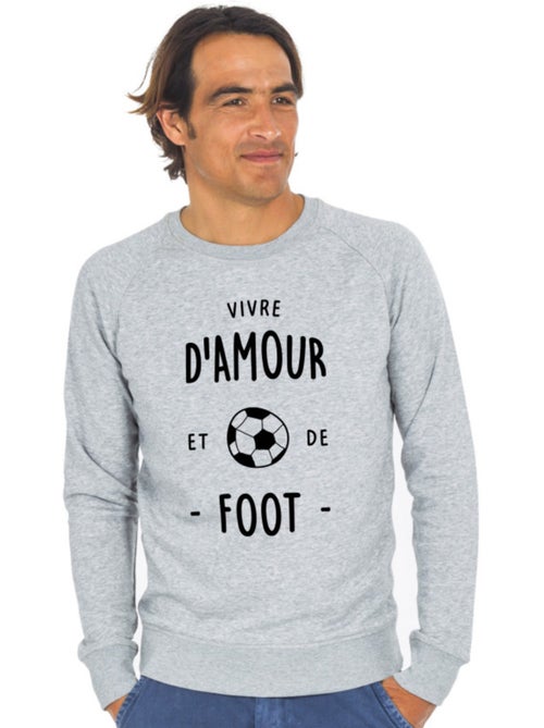 Sweater Man - VIVRE D'AMOUR ET DE FOOT - Kiabi