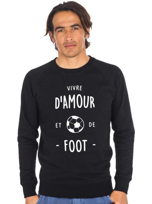 Sweater Man - VIVRE D'AMOUR ET DE FOOT - Kiabi