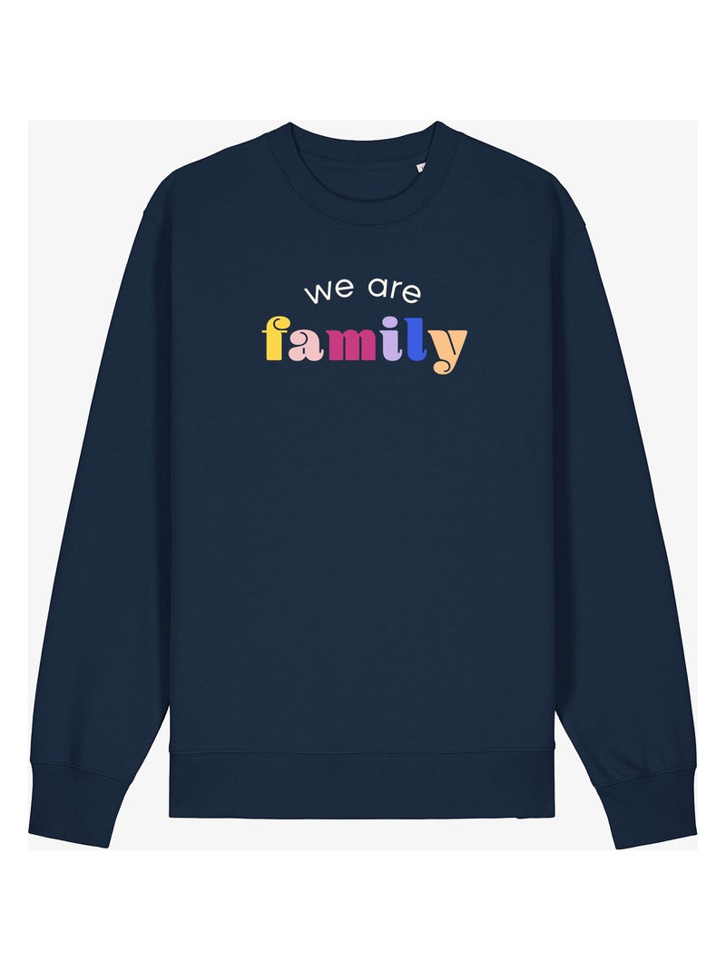 Sweater Man - WE ARE FAMILY Marineblauw - Kiabi