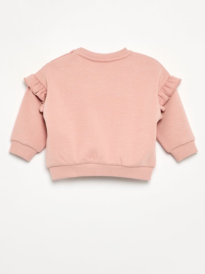 Sweater 'Marie' 'Disney' met schoudervolants Rose - Kiabi