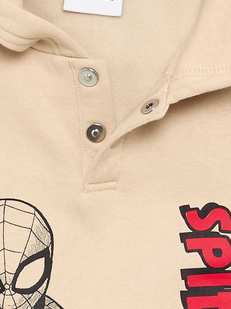 Sweater 'Marvel' 'Spider-Man' - Makkelijk aan te trekken collectie Biege - Kiabi