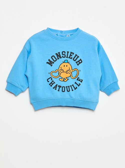 Sweater 'Meneer en Mevrouw' van zachte en warme geruwde fleece - Kiabi