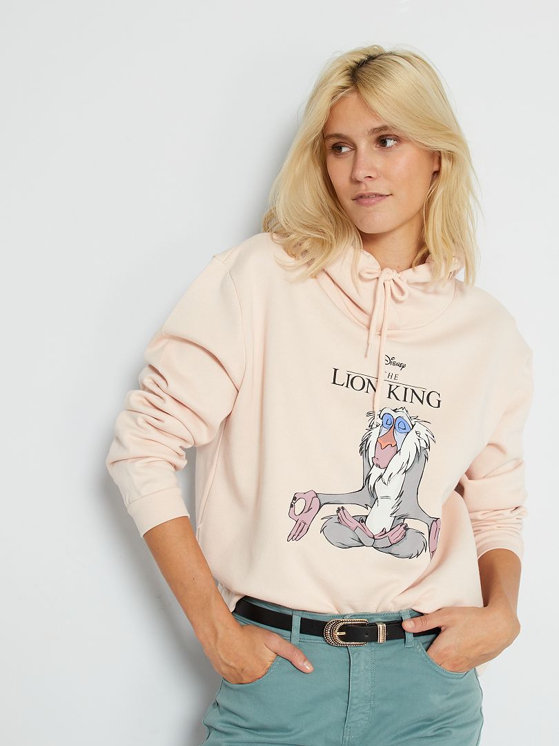 Sweater met capuchon 'Disney' roze - Kiabi