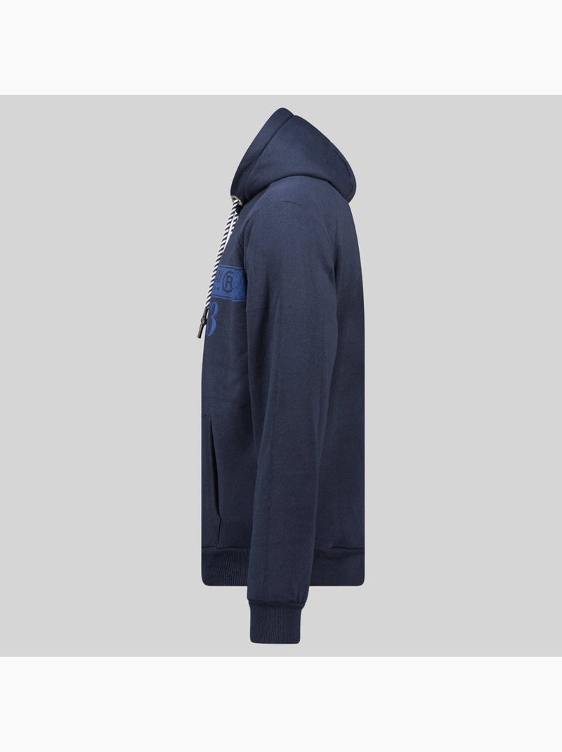 Sweater met capuchon fastlife – geographical norway Marineblauw - Kiabi