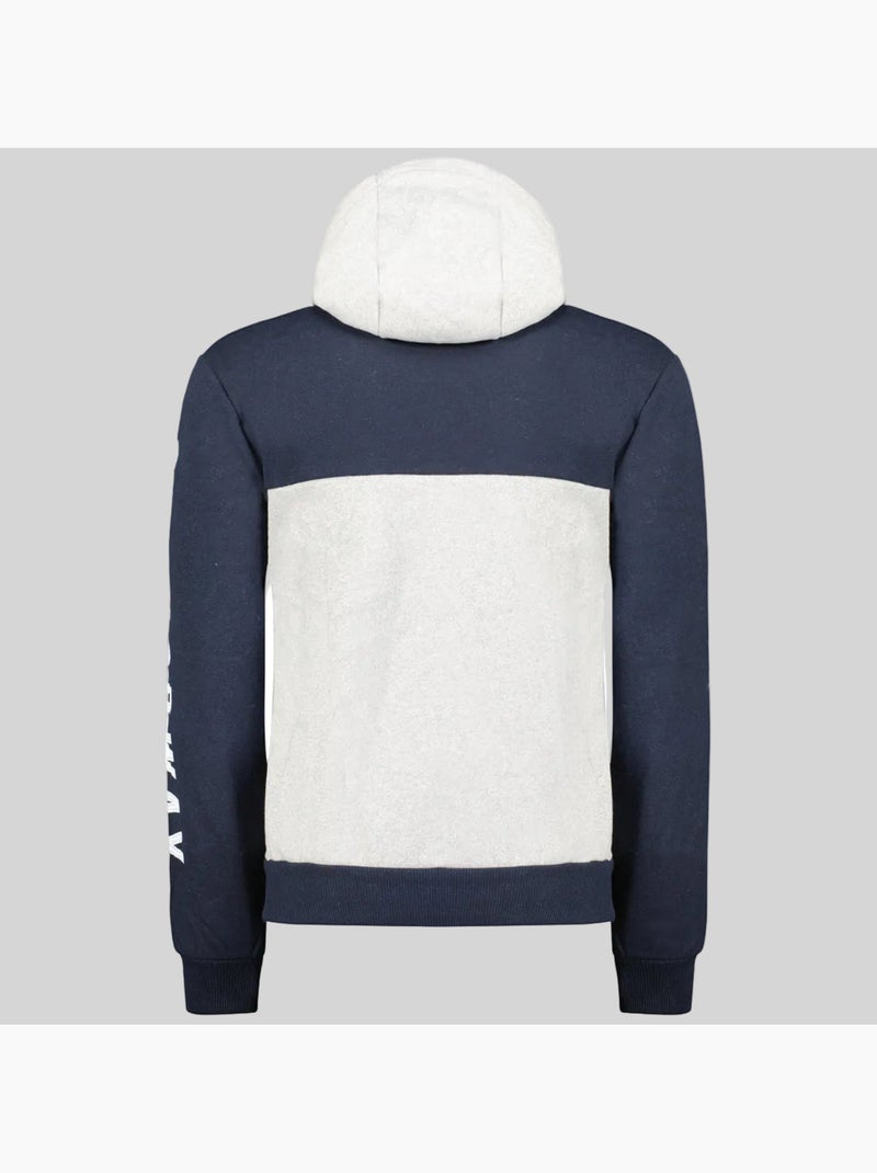 Sweater met capuchon ferato – geographical norway Lichtgrijs - Kiabi