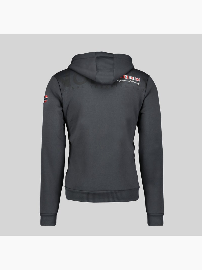 Sweater met capuchon fespote – geographical norway Donkergrijs - Kiabi