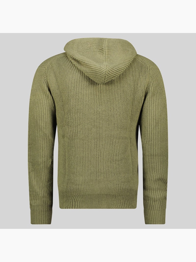Sweater met capuchon flexibus – geographical norway Olijfgroen - Kiabi