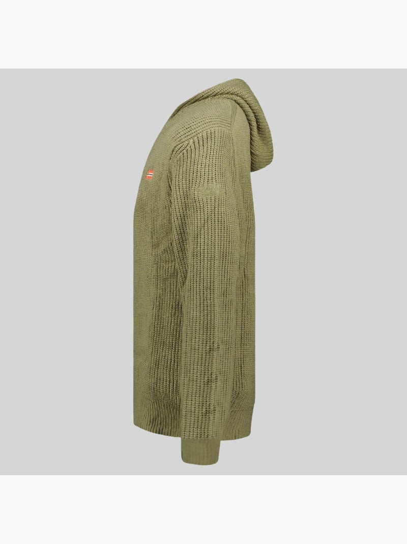 Sweater met capuchon flexibus – geographical norway Olijfgroen - Kiabi
