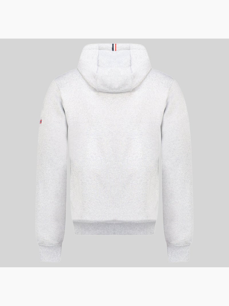 Sweater met capuchon fogora – geographical norway Lichtgrijs - Kiabi