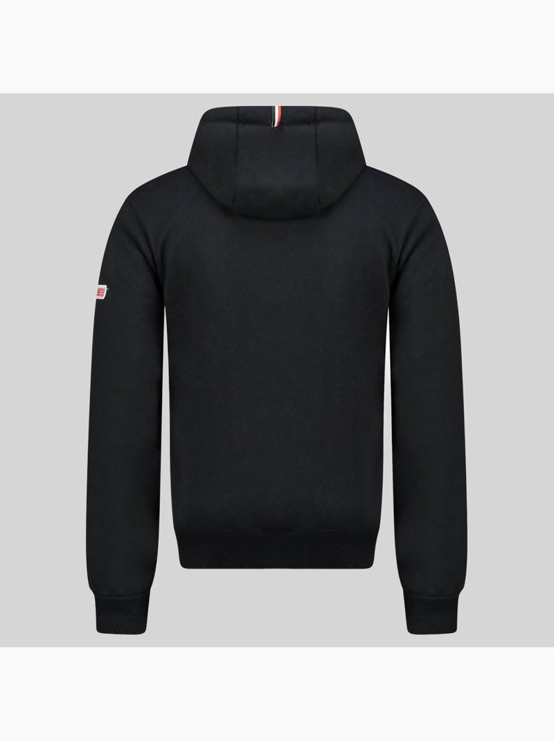 Sweater met capuchon fogora – geographical norway Zwart - Kiabi