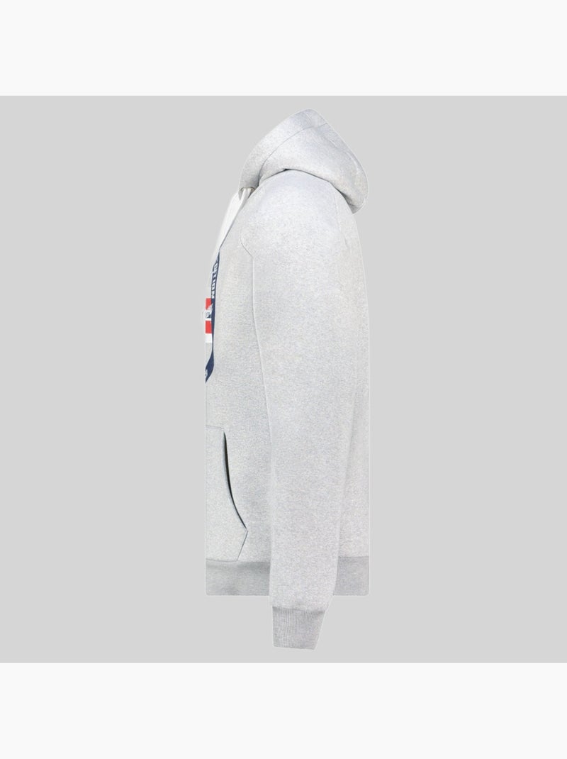 Sweater met capuchon garis – geographical norway Lichtgrijs - Kiabi
