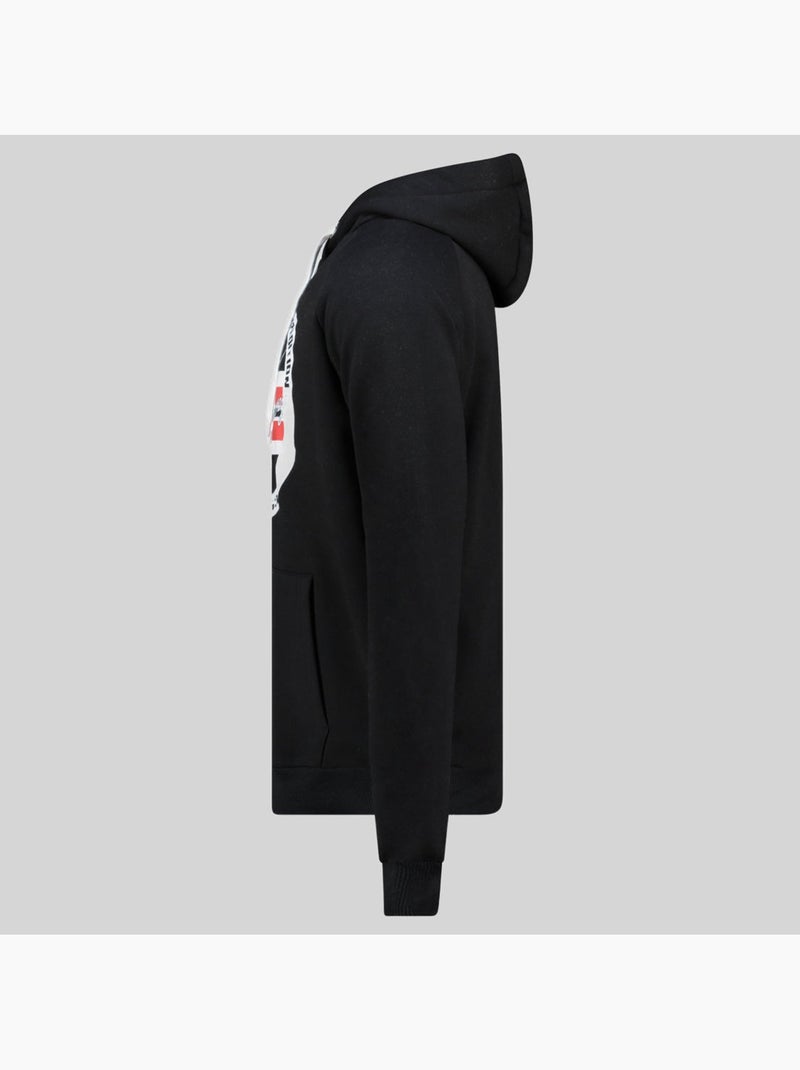 Sweater met capuchon garis – geographical norway Zwart - Kiabi
