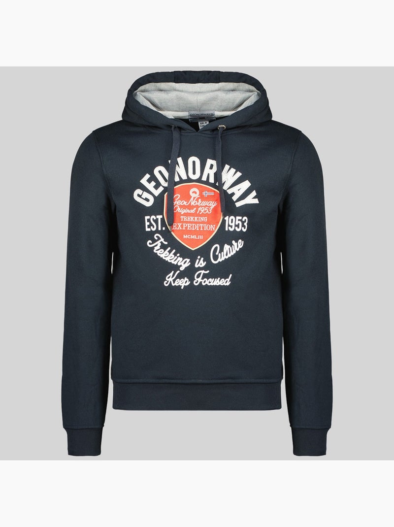 Sweater met capuchon garlon – geographical norway Lichtgrijs - Kiabi