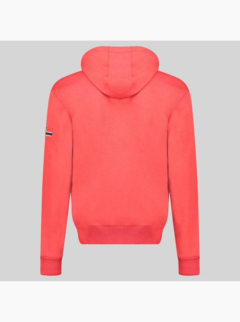 Sweater met capuchon gasper – geographical norway Rood - Kiabi