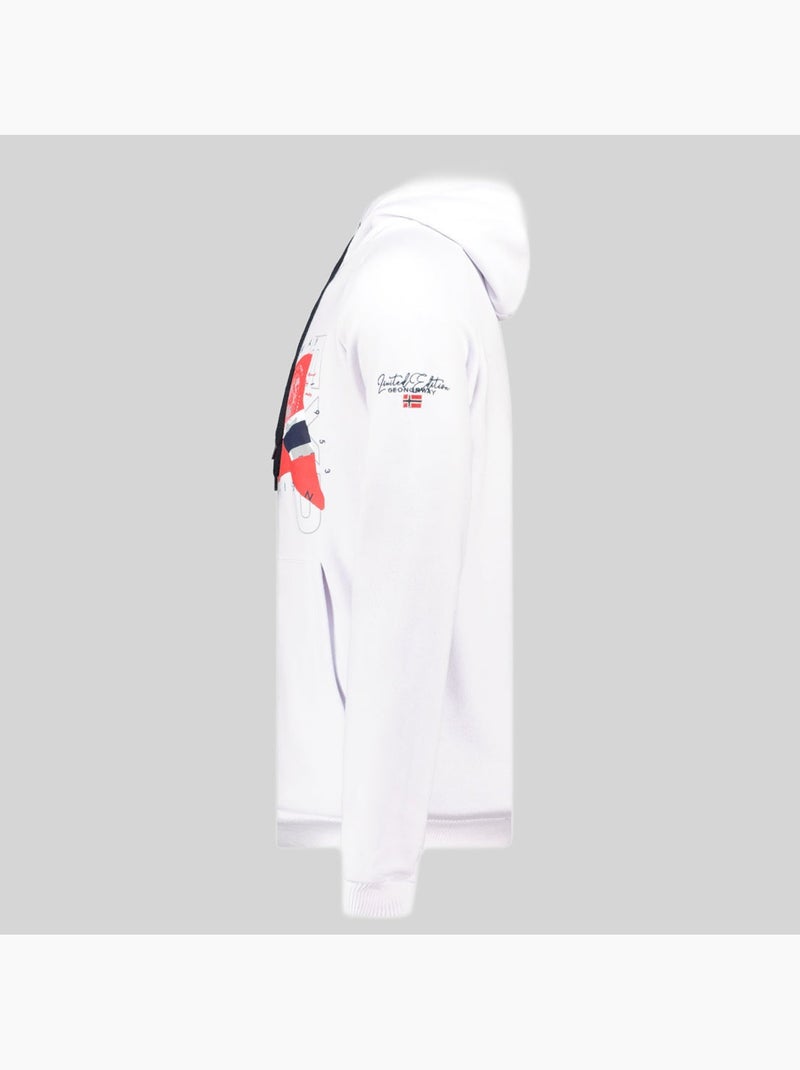 Sweater met capuchon gdrap – geographical norway Wit - Kiabi