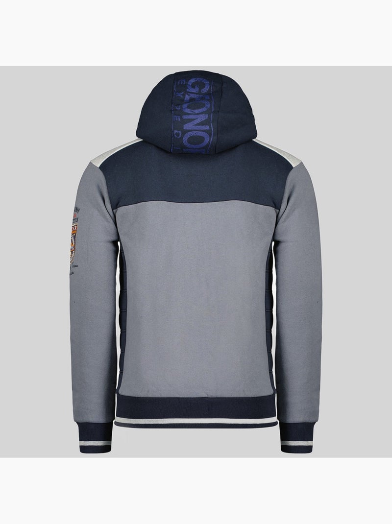 Sweater met capuchon geday – geographical norway Donkergrijs - Kiabi