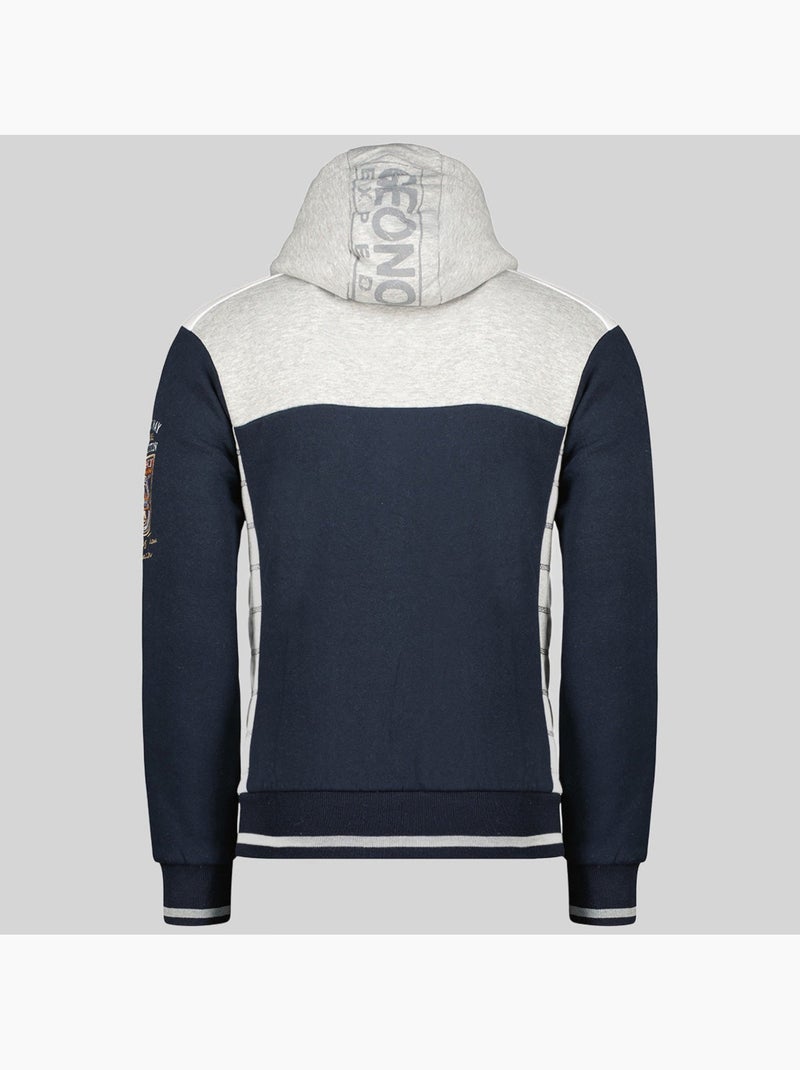 Sweater met capuchon geday – geographical norway Marineblauw - Kiabi