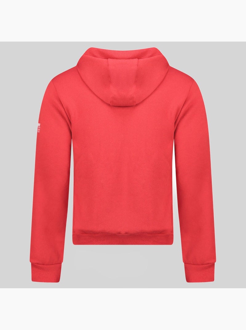 Sweater met capuchon ghagen – geographical norway Rood - Kiabi