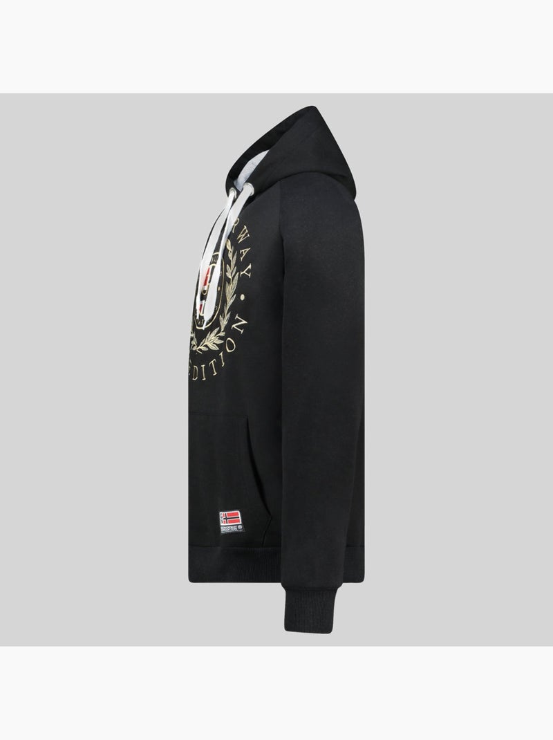 Sweater met capuchon giger – geographical norway Zwart - Kiabi