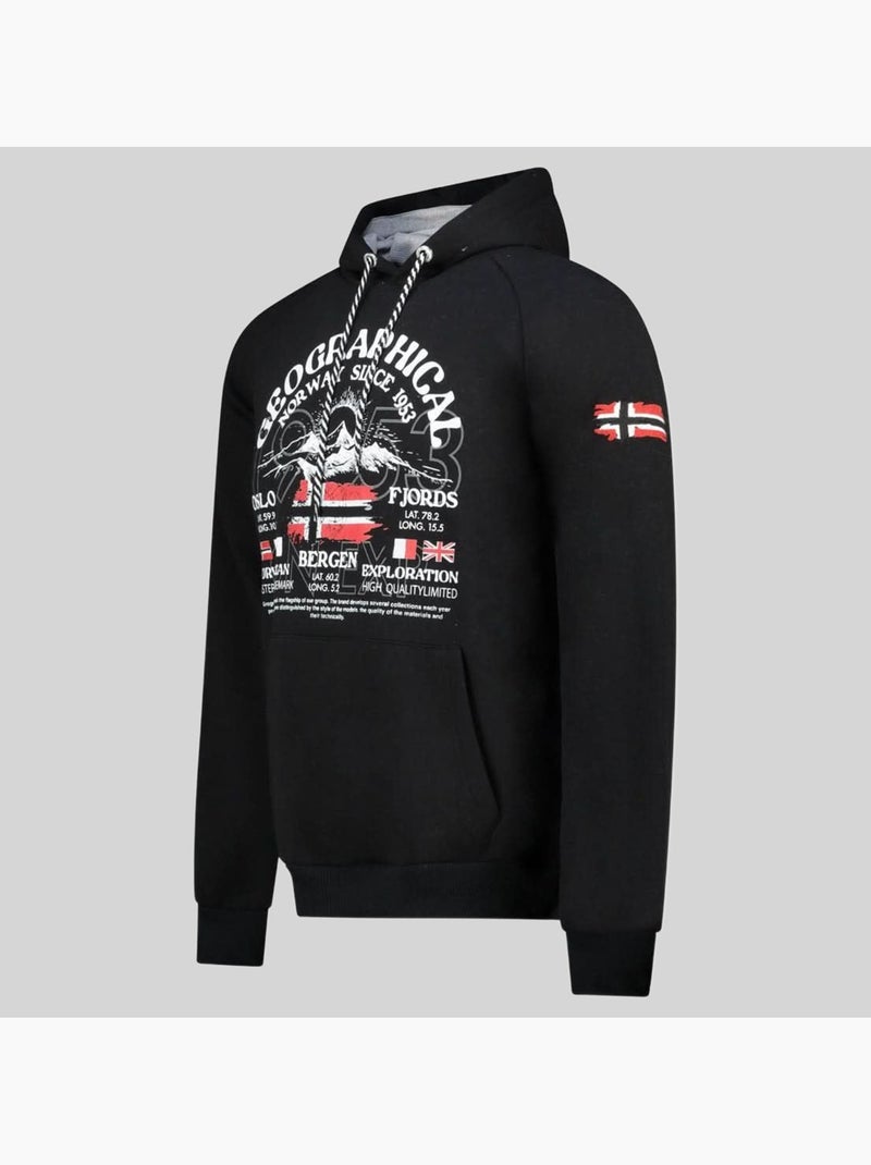 Sweater met capuchon gommy – geographical norway Zwart - Kiabi