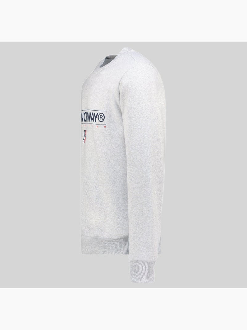 Sweater met capuchon gotrun – geographical norway Lichtgrijs - Kiabi