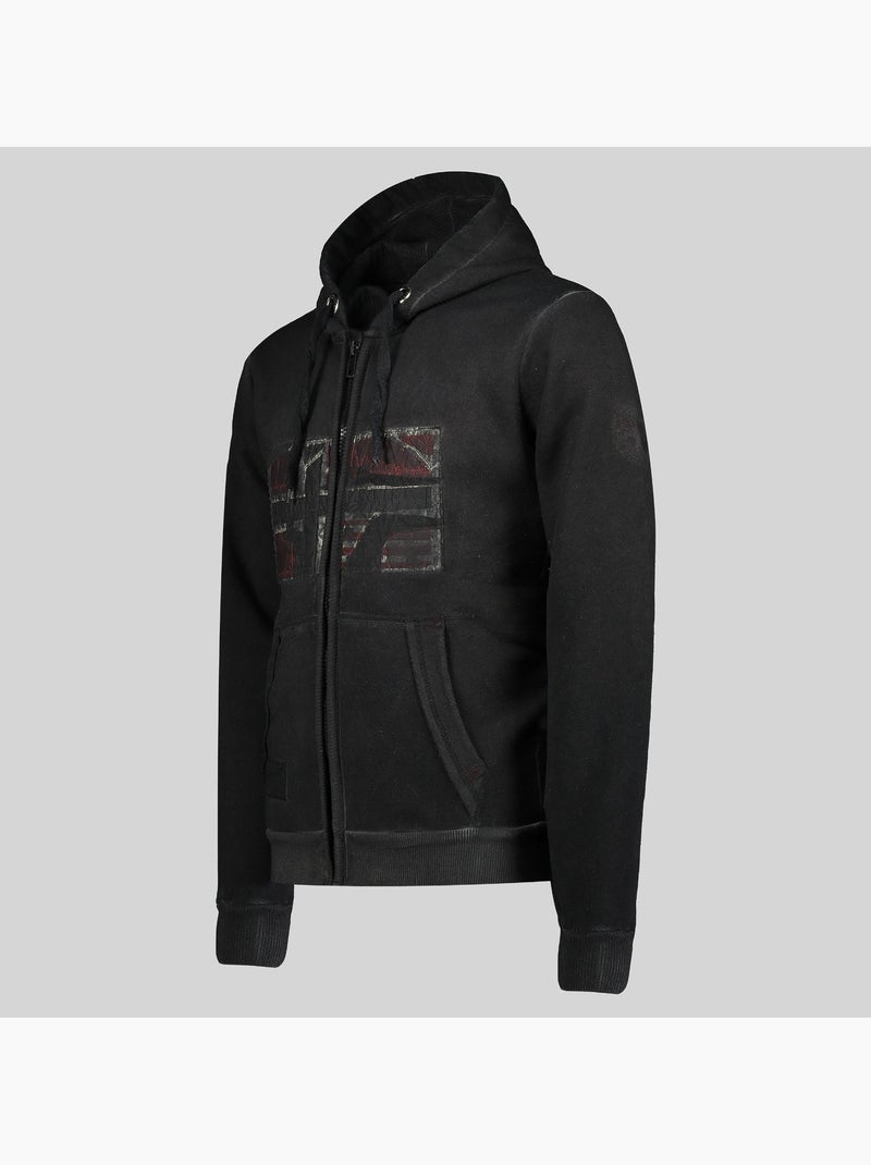 Sweater met capuchon gotz – geographical norway Zwart - Kiabi