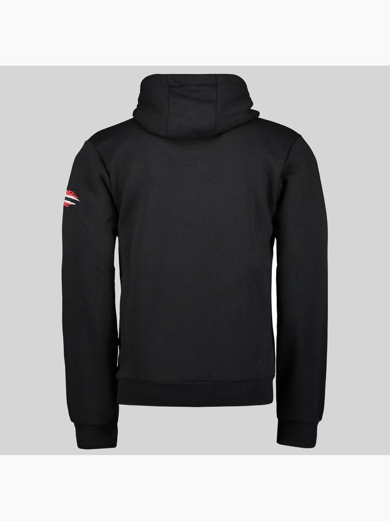 Sweater met capuchon guitre – geographical norway Zwart - Kiabi
