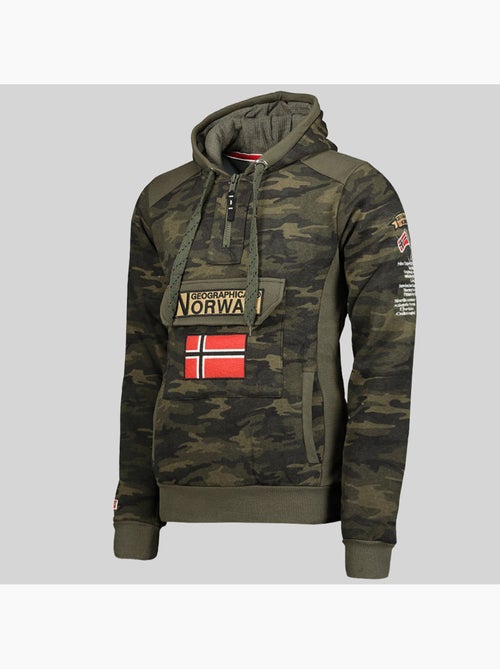 Sweater met capuchon gymclass camo – geographical norway - Kiabi Sweater met capuchon gymclass camo – geographical norway - Kiabi
