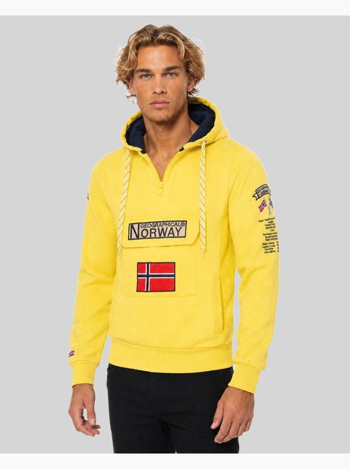 Sweater met capuchon gymclass fluo – geographical norway - Kiabi Sweater met capuchon gymclass fluo – geographical norway - Kiabi